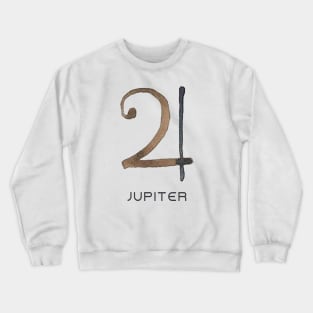 JUPITER - WATERCOLOR SOLAR SYSTEM SYMBOL Crewneck Sweatshirt